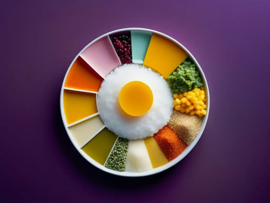 Sal gastronómica: una imagen abstracta minimalista que destaca la importancia de la sal en la gastronomía