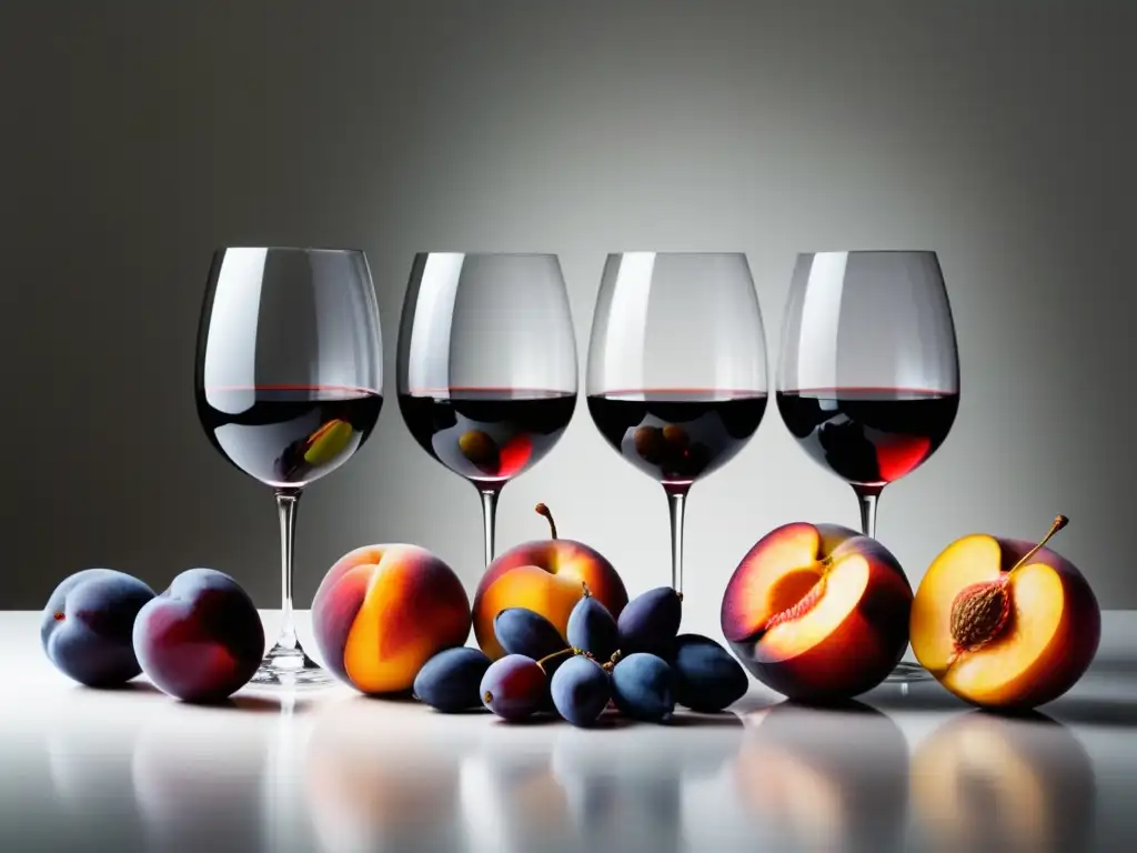 Frutas y vinos: armonía visual y contemporánea