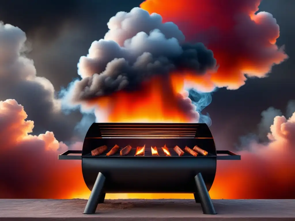 Barbacoa moderna con humo sabroso, colores vibrantes y la historia de la cocina norteamericana