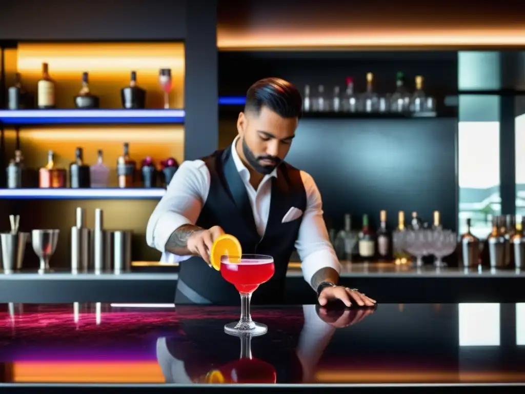 Atrévete a Preparar un Verdadero Cosmopolitan con este Elegante Bar