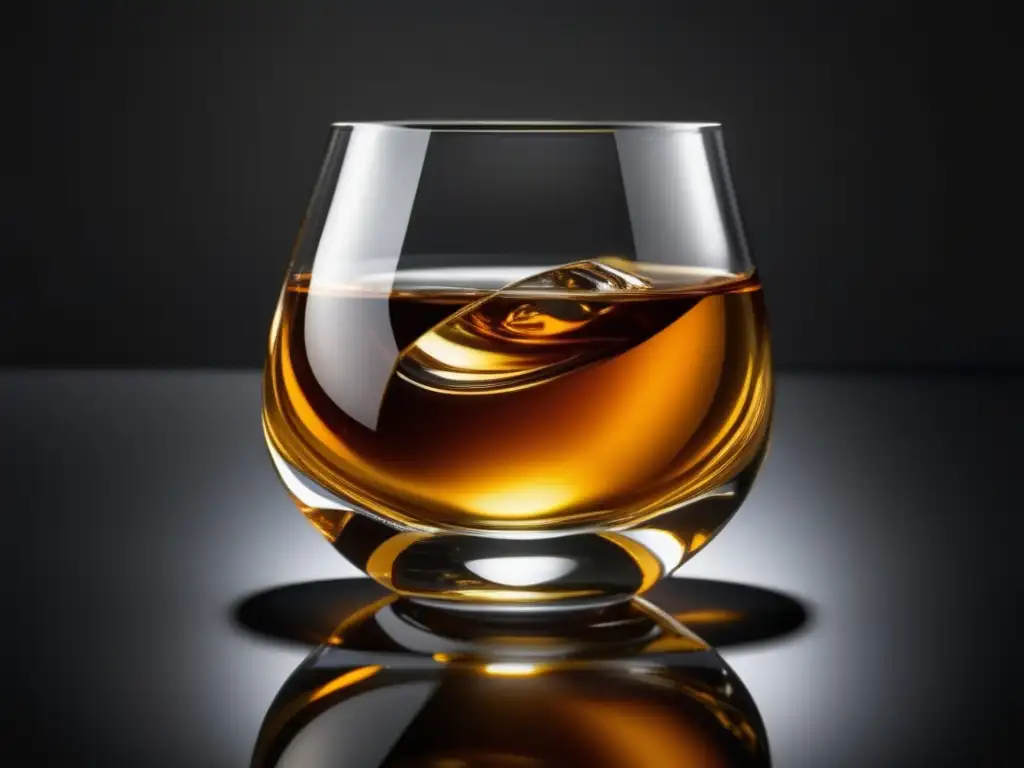 Imagen de brandy dorado en vaso de cristal resaltando su elegancia y atractivo - El Alcohol en la Repostería: ¿Qué Aporta a tus Creaciones?