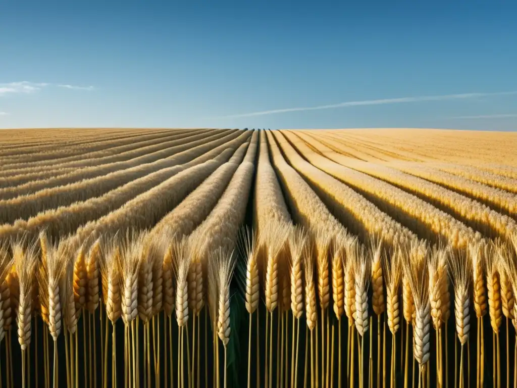 Campo de trigo dorado: tradición agrícola y sabores hogareños