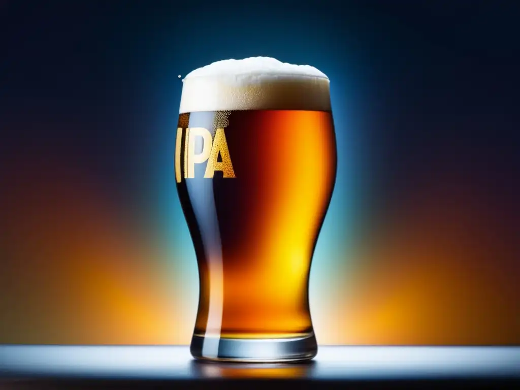 La IPA: El auge de la cerveza de lúpulo - Imagen abstracta minimalista que muestra la esencia de una cerveza IPA