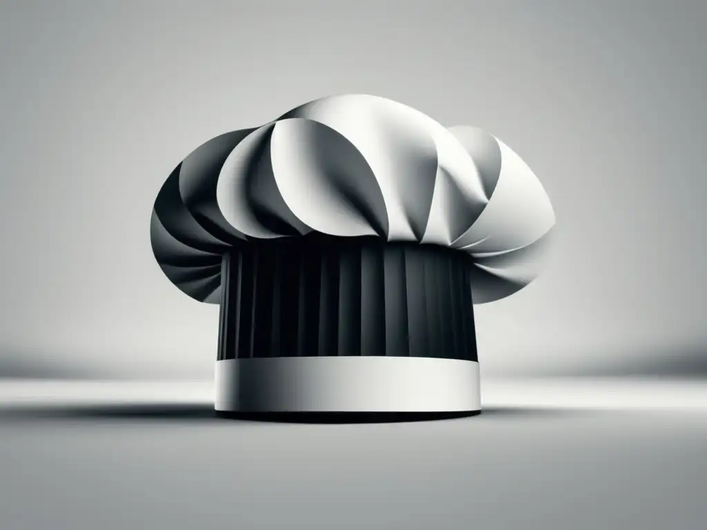 Sombrero minimalista blanco y negro de chef José Andrés