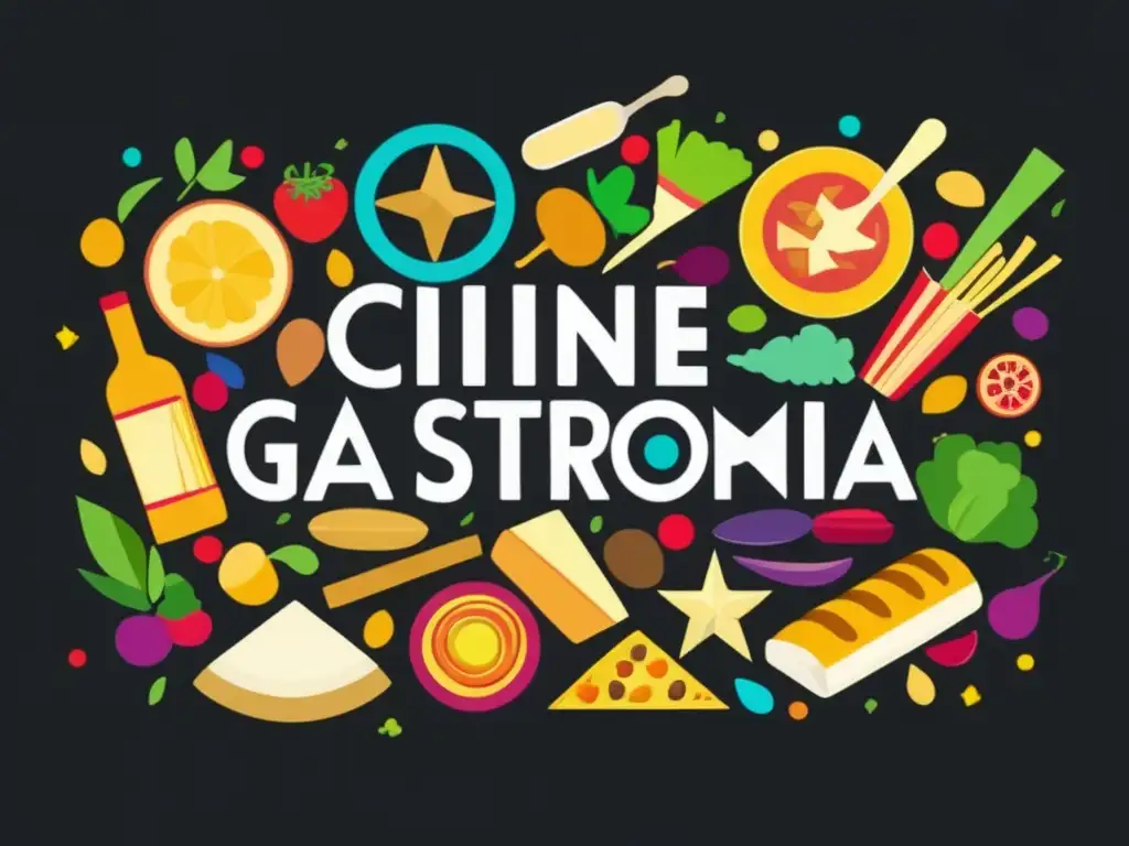 Fusión gastronómica global: cine e iconos culinarios en imagen 8k