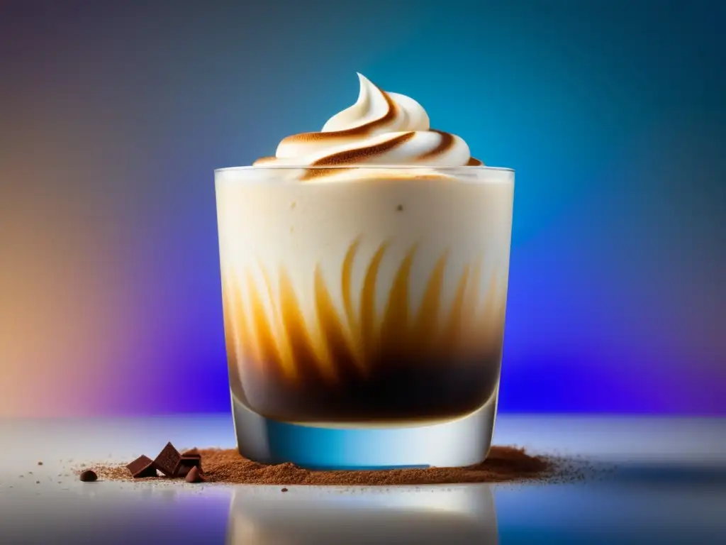 Preparar Cóctel White Russian con Capas de Vodka, Crema de Leche y Kahlúa