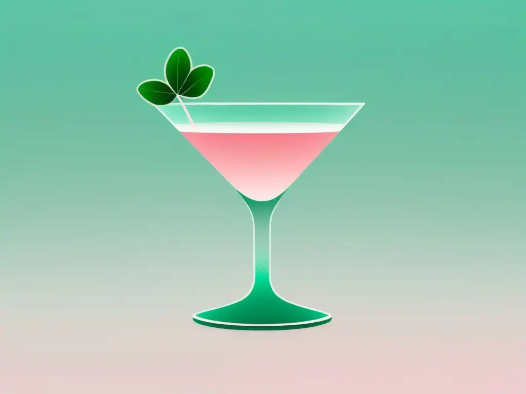 Cóctel Clover Club: Minimalismo y elegancia en imagen