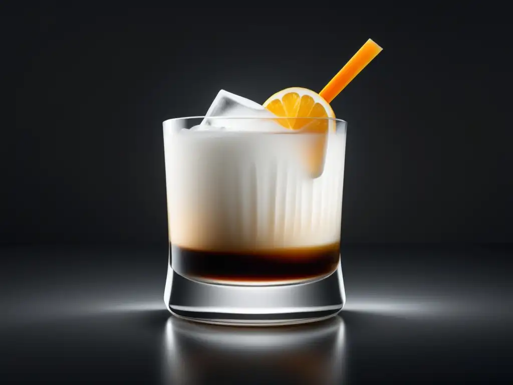 Imagen: Cóctel White Russian - Preparación y estilo minimalista - 8k detalle -