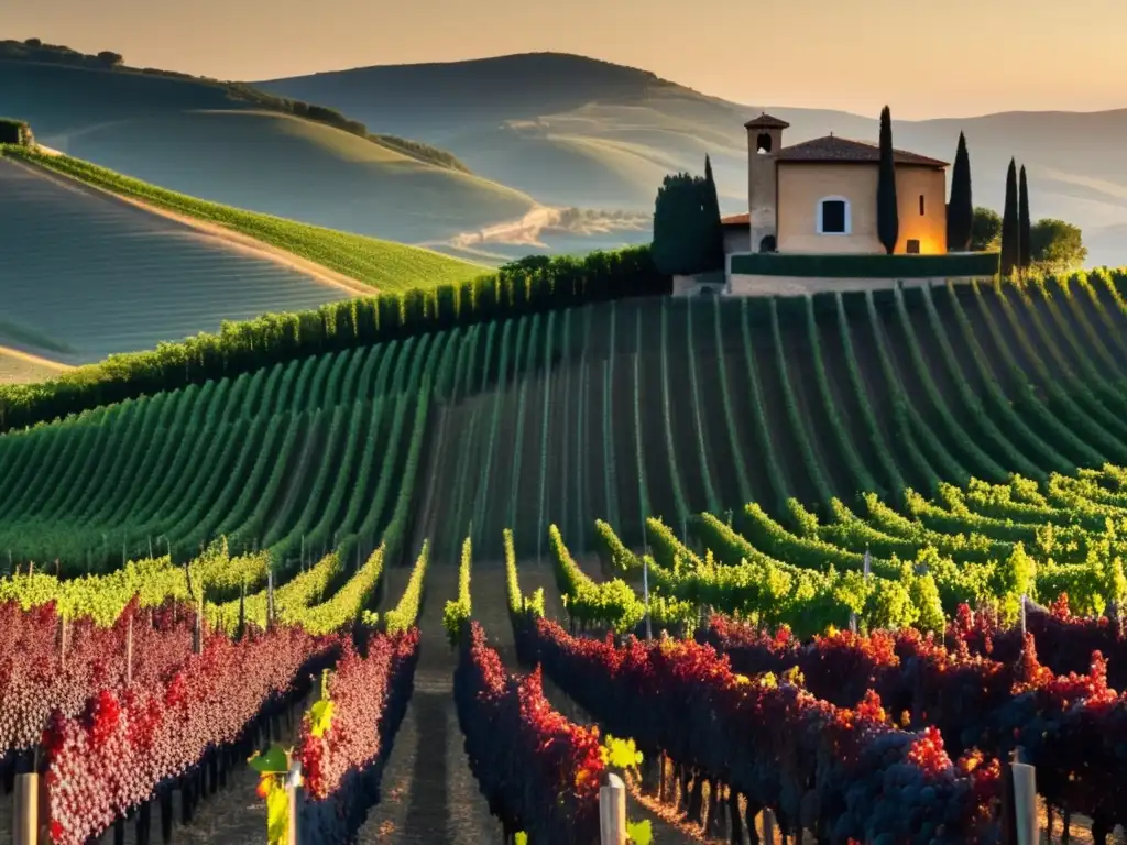 Composición abstracta de formas geométricas en tonos de burgundy, púrpura y rojo, representando el encanto del Vino Amarone