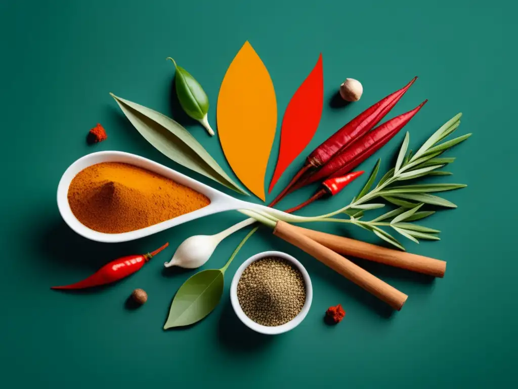 Cocina Húngara: Spices y Condimentos en una Imagen Abstracta