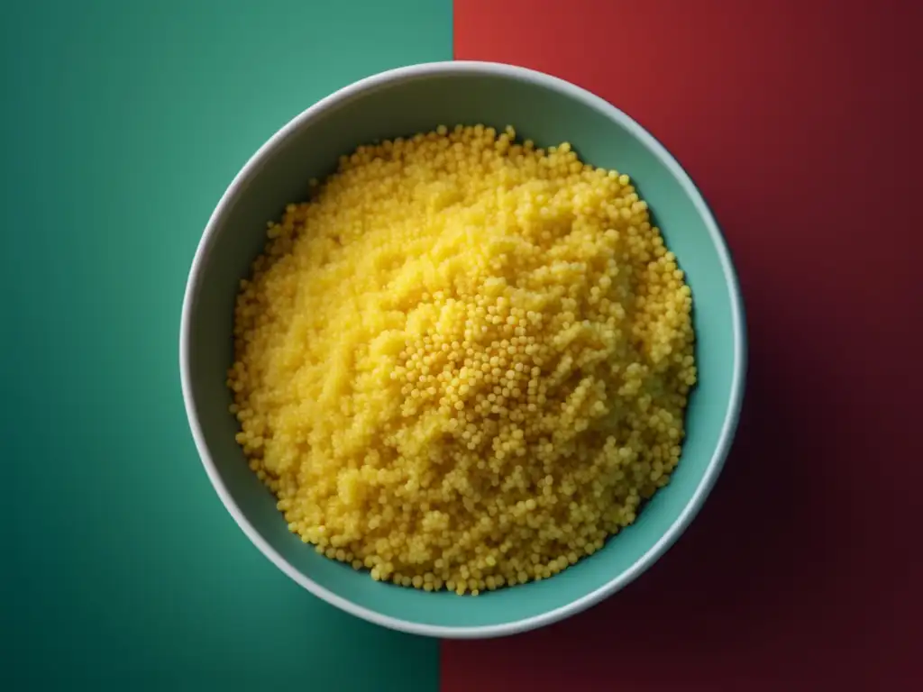 Imagen de couscous abstracto en estilo minimalista -