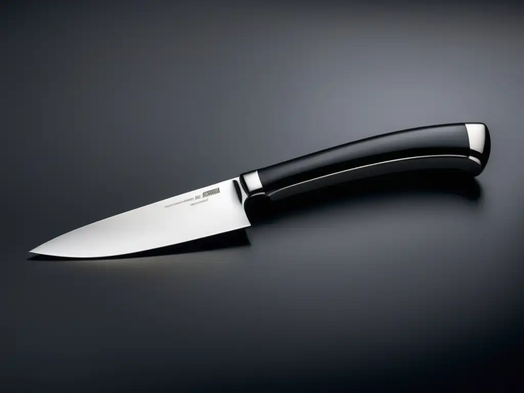 Imagen: Cuchillo de chef minimalista y elegante en acero inoxidable