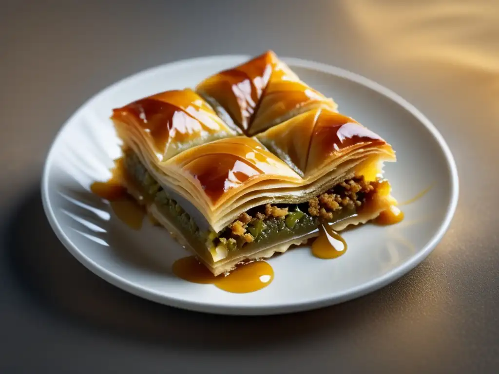 Baklava: Postre tradicional del Oriente Medio con detalles exquisitos