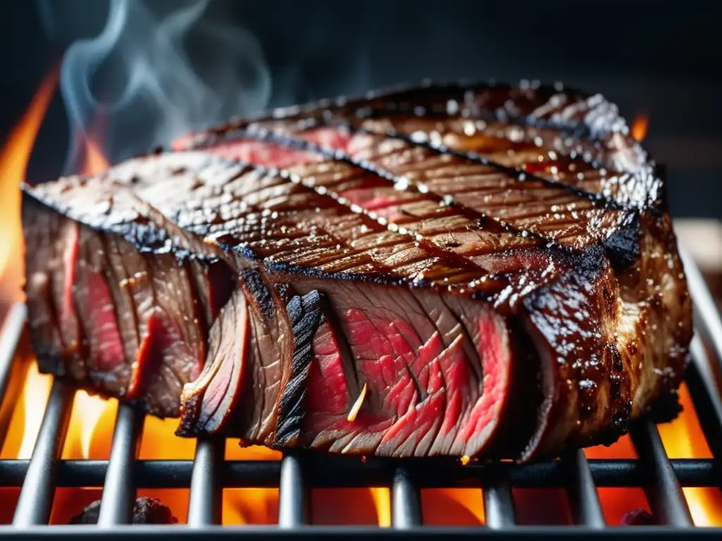 Deliciosa preparación a baja temperatura de un jugoso filete de carne