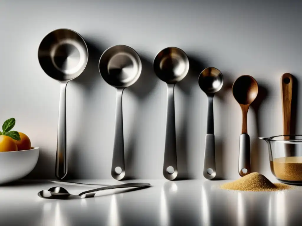 Cocina minimalista con utensilios elegantes en acero inoxidable: La Báscula de Cocina: ¿Es Realmente Necesaria?