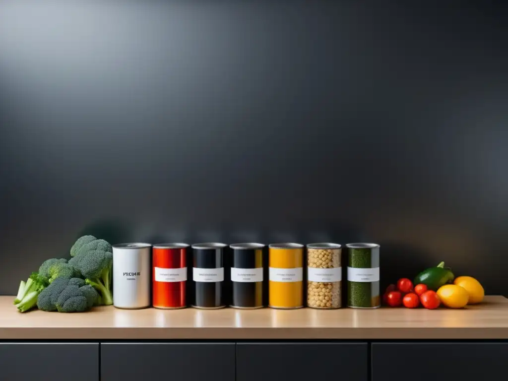 Cocina minimalista con latas de alimentos: un viaje en la conservación