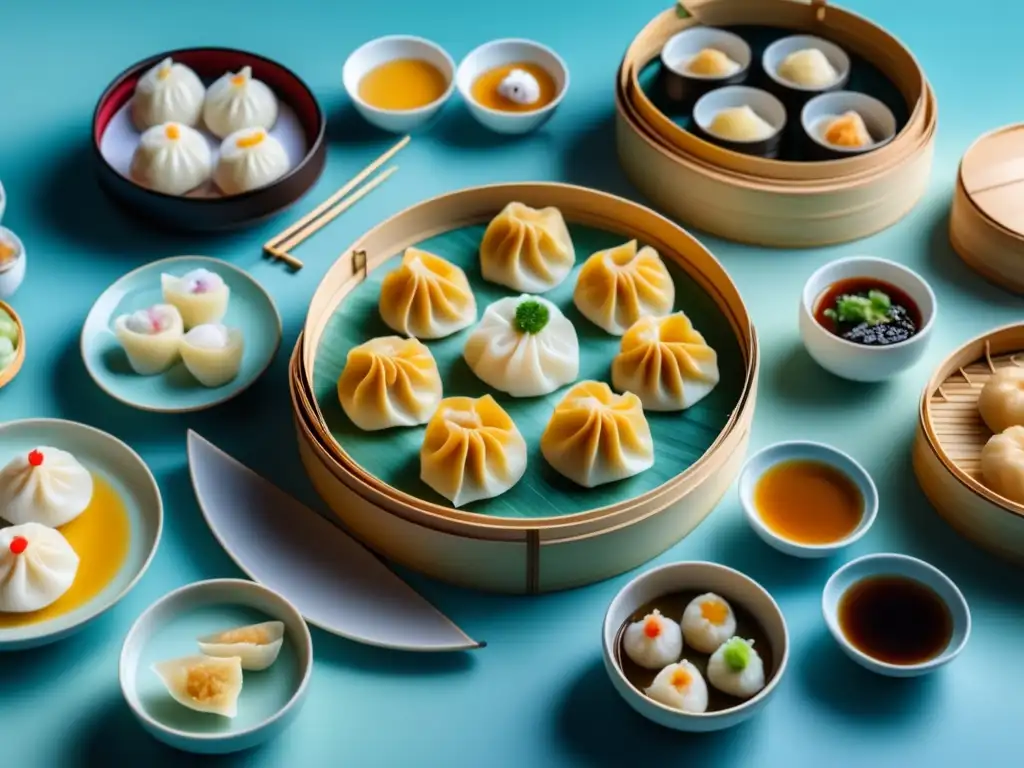 Festival del Dim Sum en Hong Kong con variedad de platos delicadamente elaborados