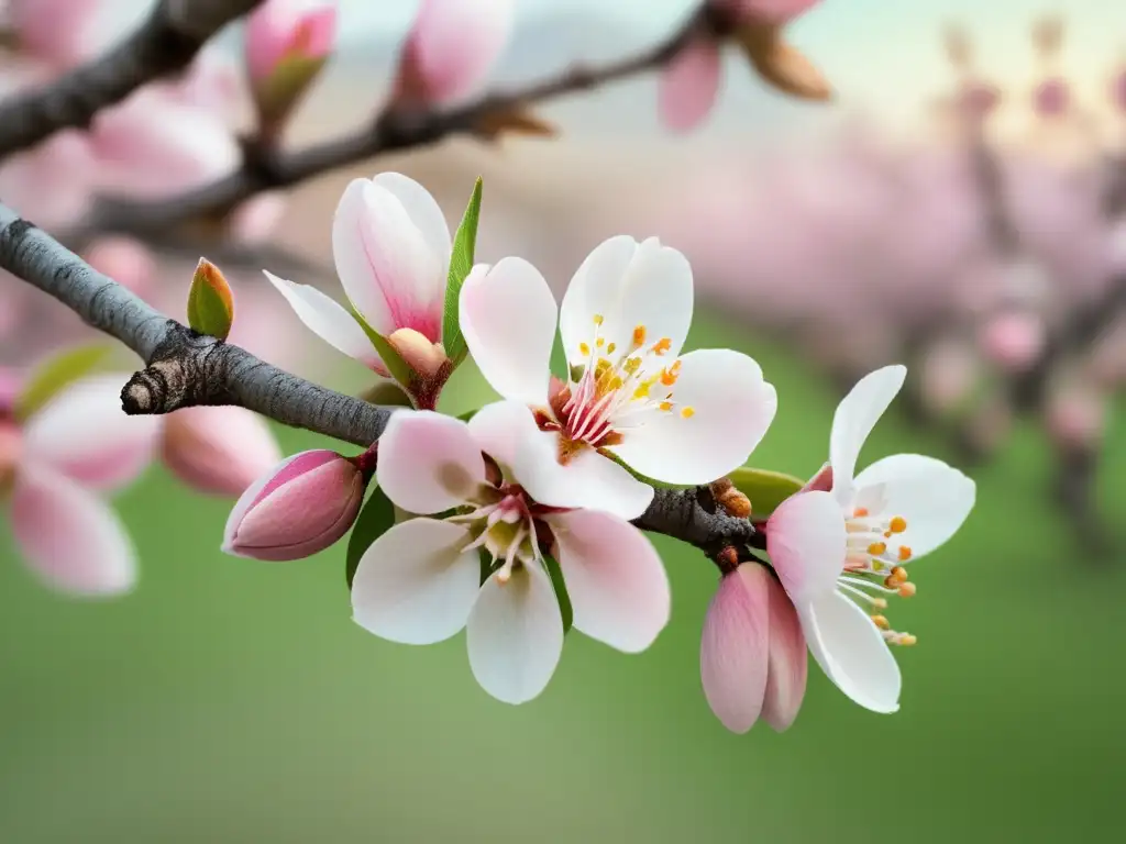 Almendras en flor en la Fiesta de la Almendra en Mallorca: tradición y belleza