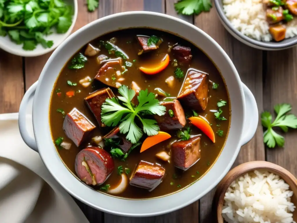 Delicioso gumbo con ingredientes esenciales de la cocina norteamericana: Más Allá de la Fast Food