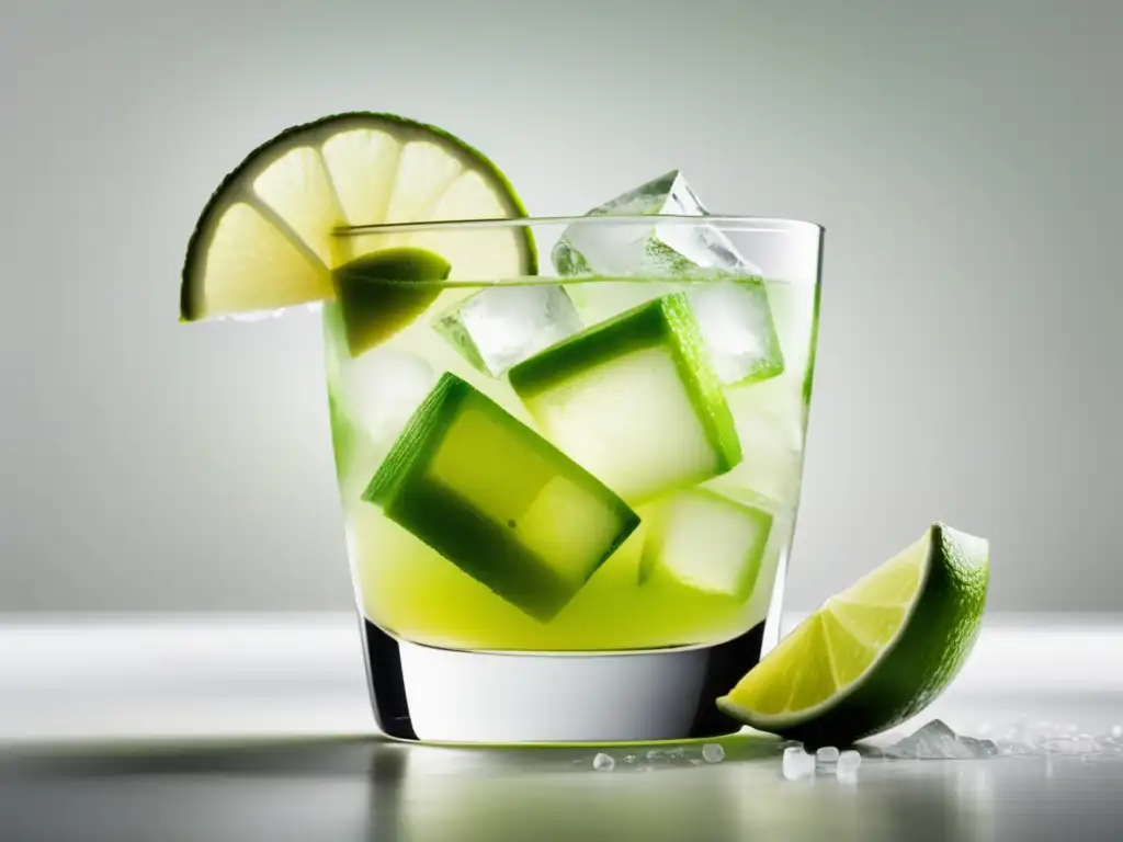 Experto en preparar cóctel Caipirinha en casa