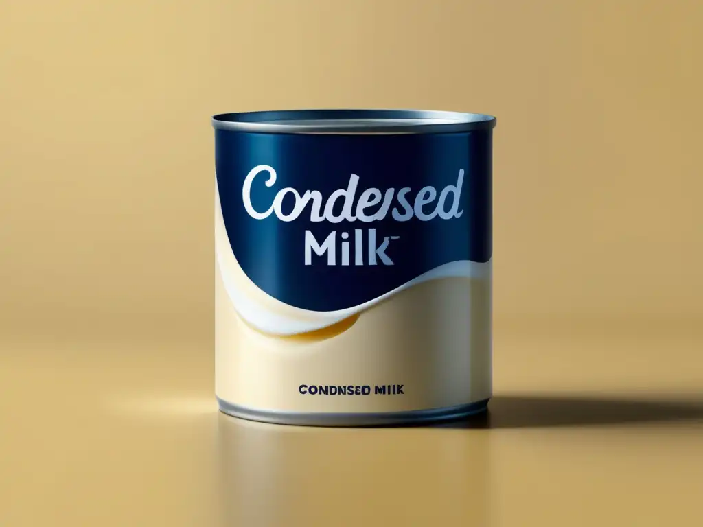 Lata minimalista de leche condensada: ¿Cuál es el secreto de la leche condensada?