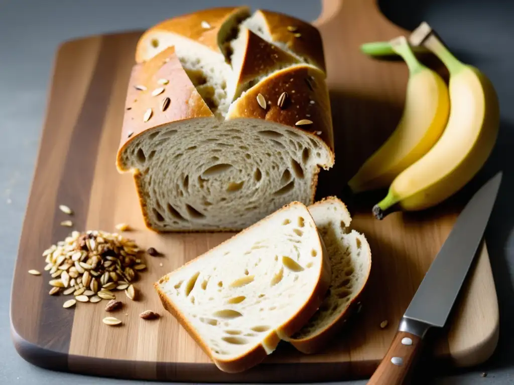 Cómo hacer pan vegano casero con granos enteros y nueces