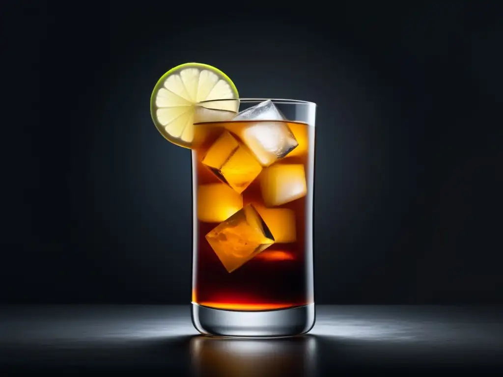 El cóctel Dark 'n' Stormy: Un clásico de las Islas Bermudas con esencia minimalista y abstracta