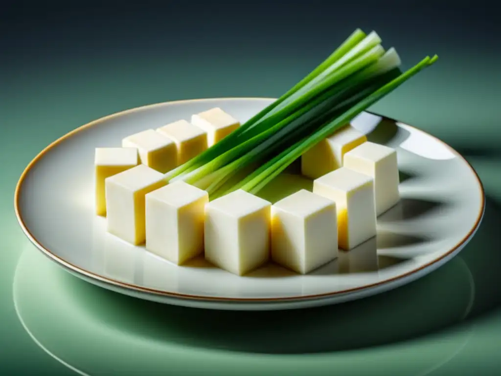 Plato cerámico blanco con tofu: Beneficios Nutricionales que Sorprenden