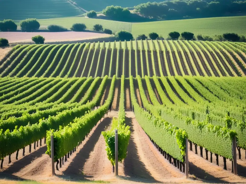 Descubre los Vinos de la Ribera del Duero - Vineyard image: tranquil, elegant, minimalist