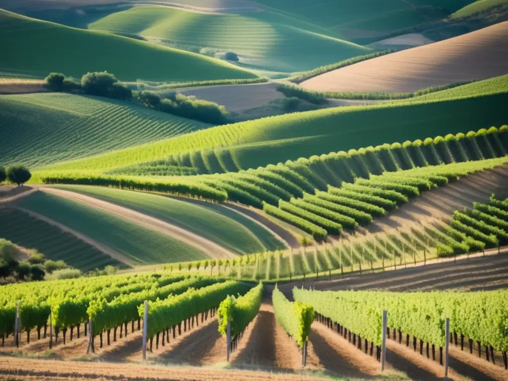 Descubre los Vinos de la Ribera del Duero - Viñedos minimalistas y abstractos que reflejan la belleza y artesanía enológica