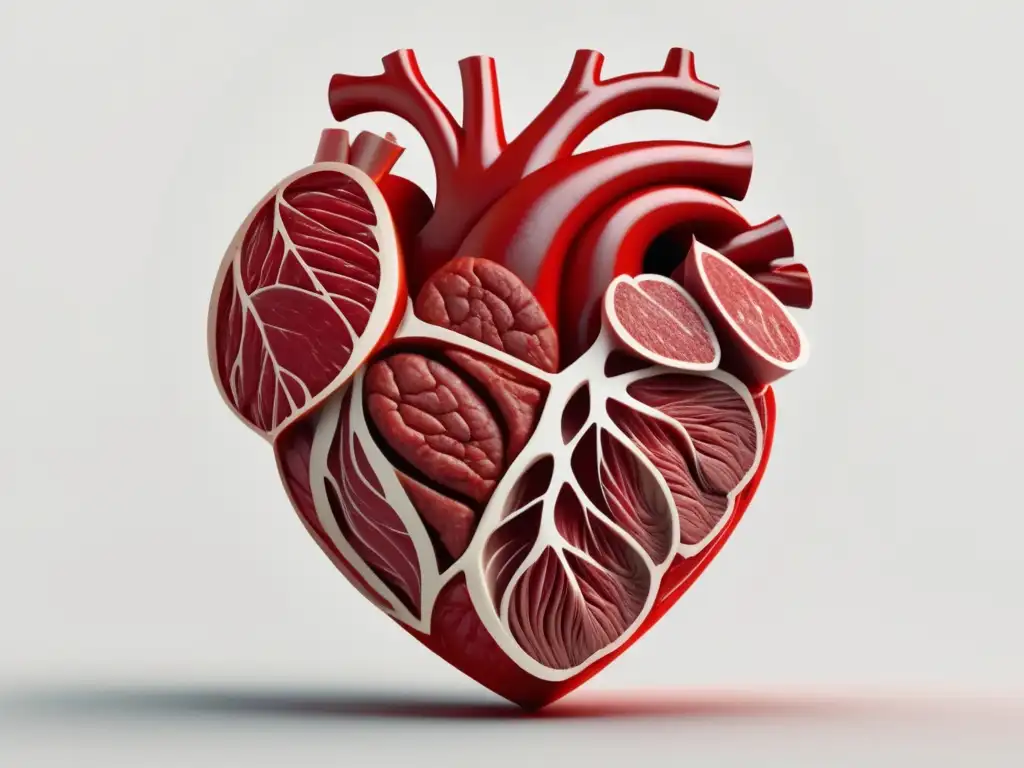 Impacto de la Carne en tu Salud: corazón de carne roja y salud cardiovascular