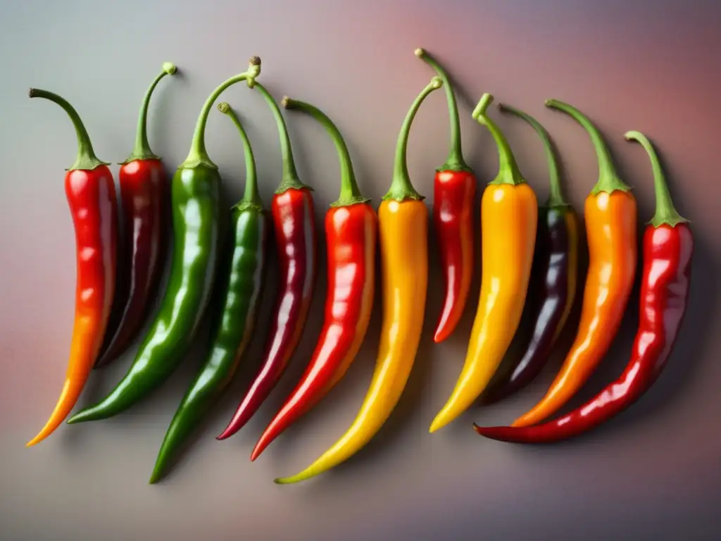 Un viaje picante: chiles enigmáticos y vibrantes