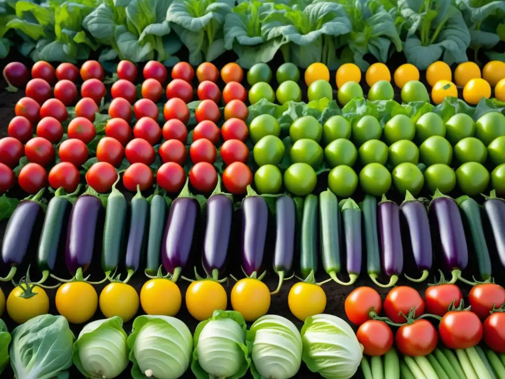 Hortalizas de la A a la Z: Abundante y vibrante jardín de vegetales