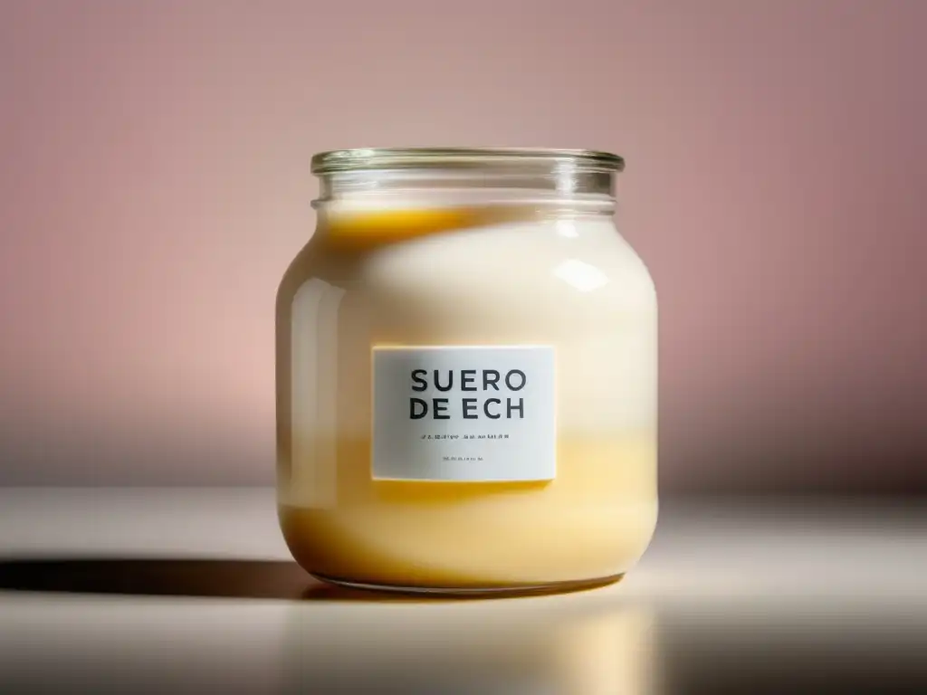 Suero de leche blanco cremoso en un frasco de vidrio - ¿Qué es el suero de leche y cómo podemos usarlo en nuestras recetas?