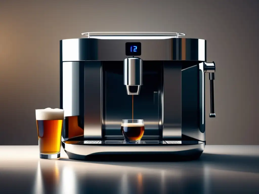 Máquina futurista para hacer cerveza en casa