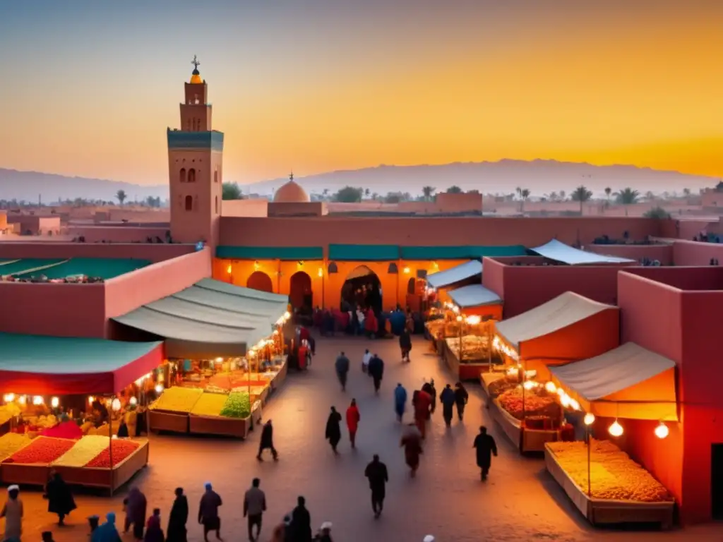 Callejones vibrantes y sabores de la gastronomía marroquí en Marrakech