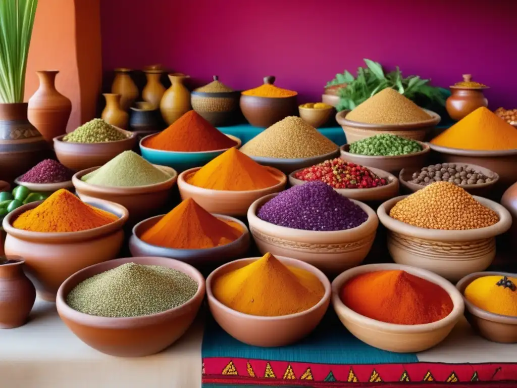 La Cocina Africana: Un Mosaico de Culturas y Sabores en un vibrante mercado lleno de colores y sabores