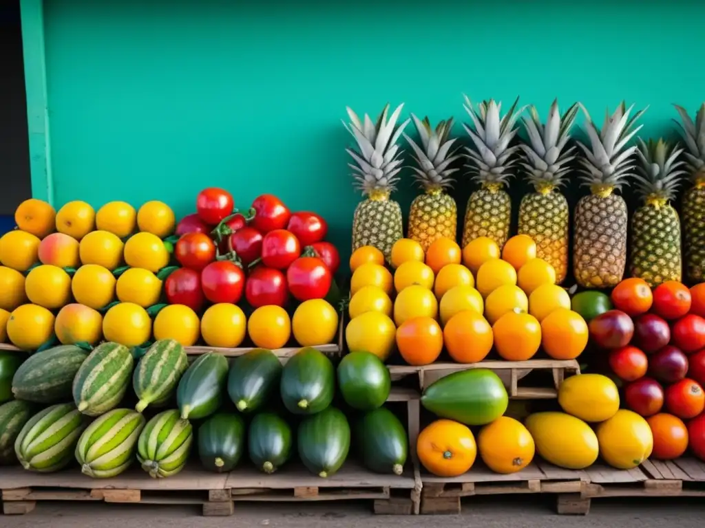 Cocina Cubana: Un Baile de Sabores Tropicales en un Mercado Callejero Vibrante