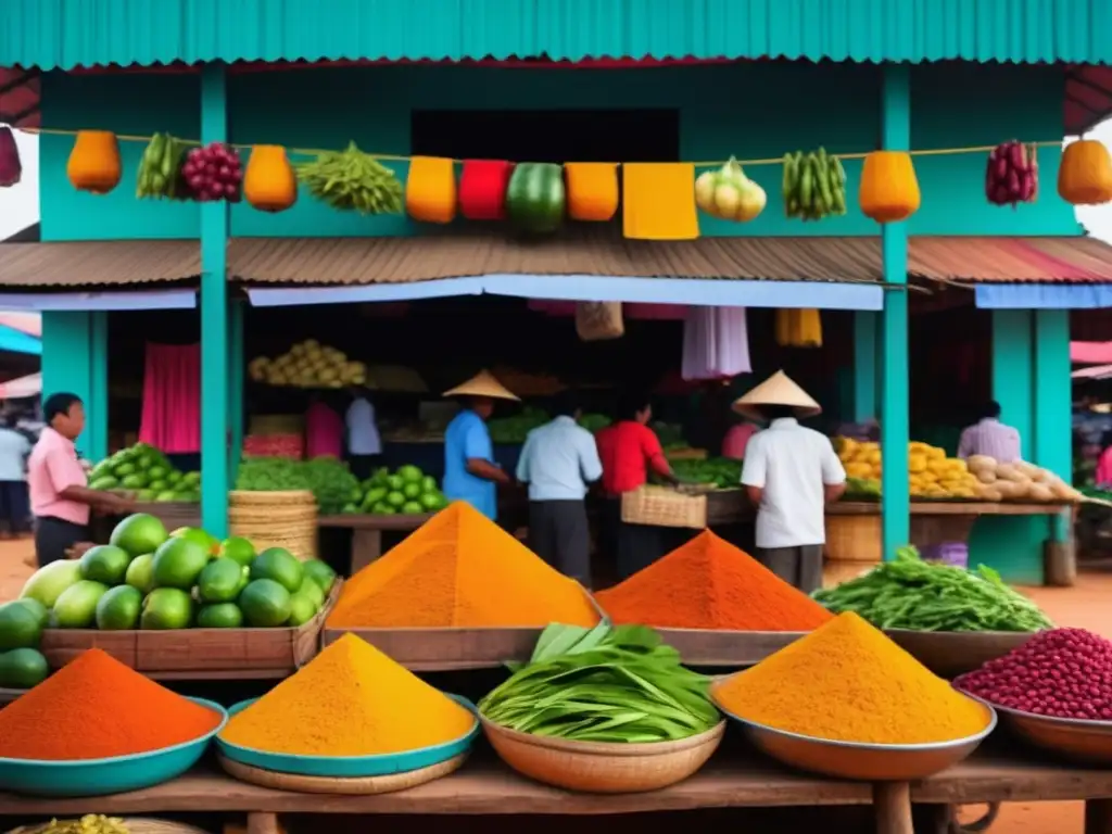 El Encanto de la Cocina Camboyana: Un Mosaico de Sabores en un Mercado Local Vibrante