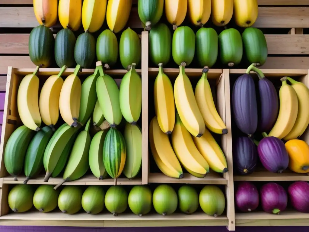 Mercado tropical de frutas en Panamá: cocina panameña vibrante y diversa