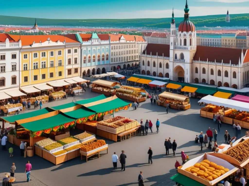 Cocina Húngara: Sabor auténtico del Gulash en vibrante mercado de Budapest