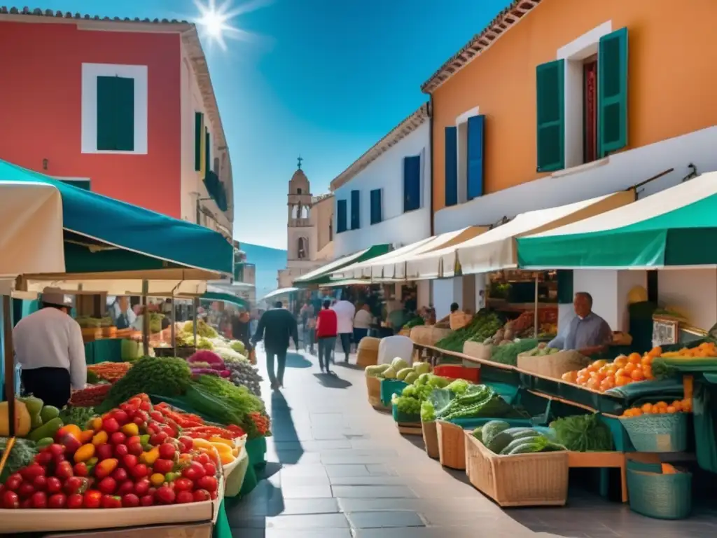 Mercado mediterráneo: Viaje culinario vibrante desde España hasta Grecia