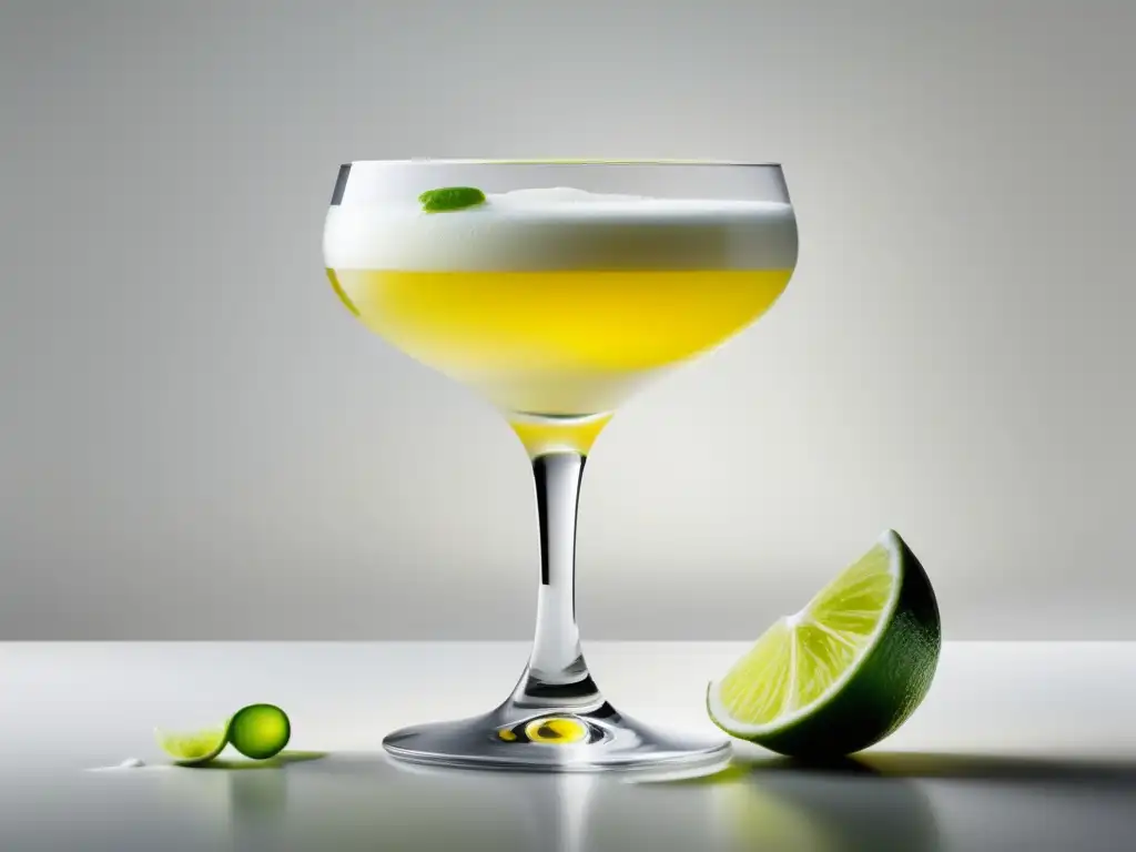 Pisco sour, bebida icónica que une a Perú y Chile, en imagen ultradetallada de 8k