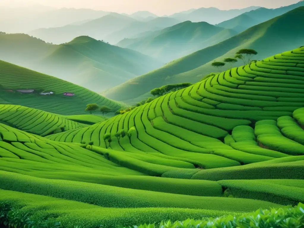 Té: Orígenes y Variedades en una serena plantación china