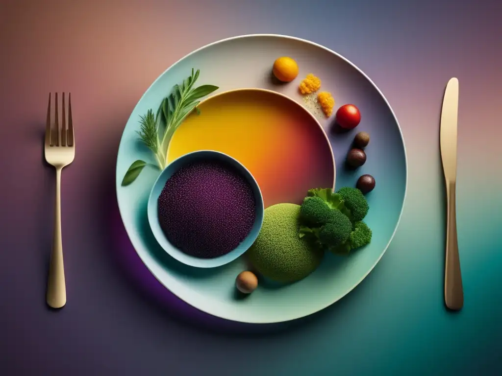 Plato de comida vibrante y colorido, destacando la gastronomía en el cine