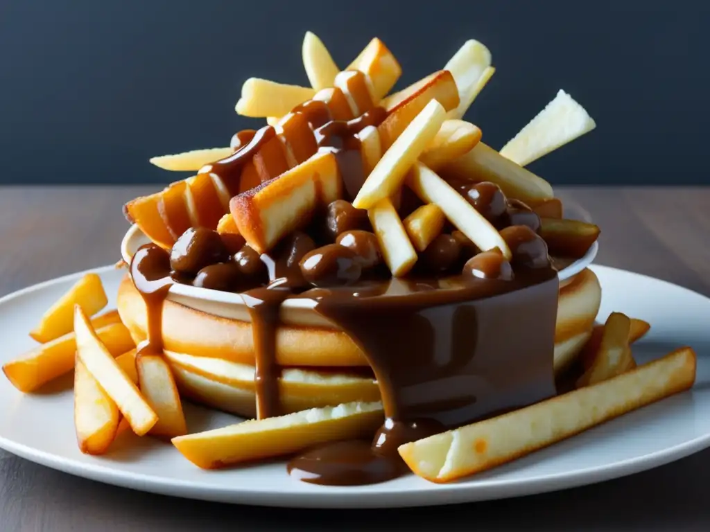 Plato de poutine en Festival de la Poutine en Canadá