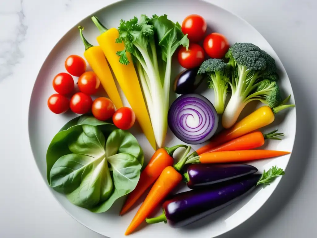 Cocina con colores: La paleta de las verduras en plato blanco, armonía y sabor