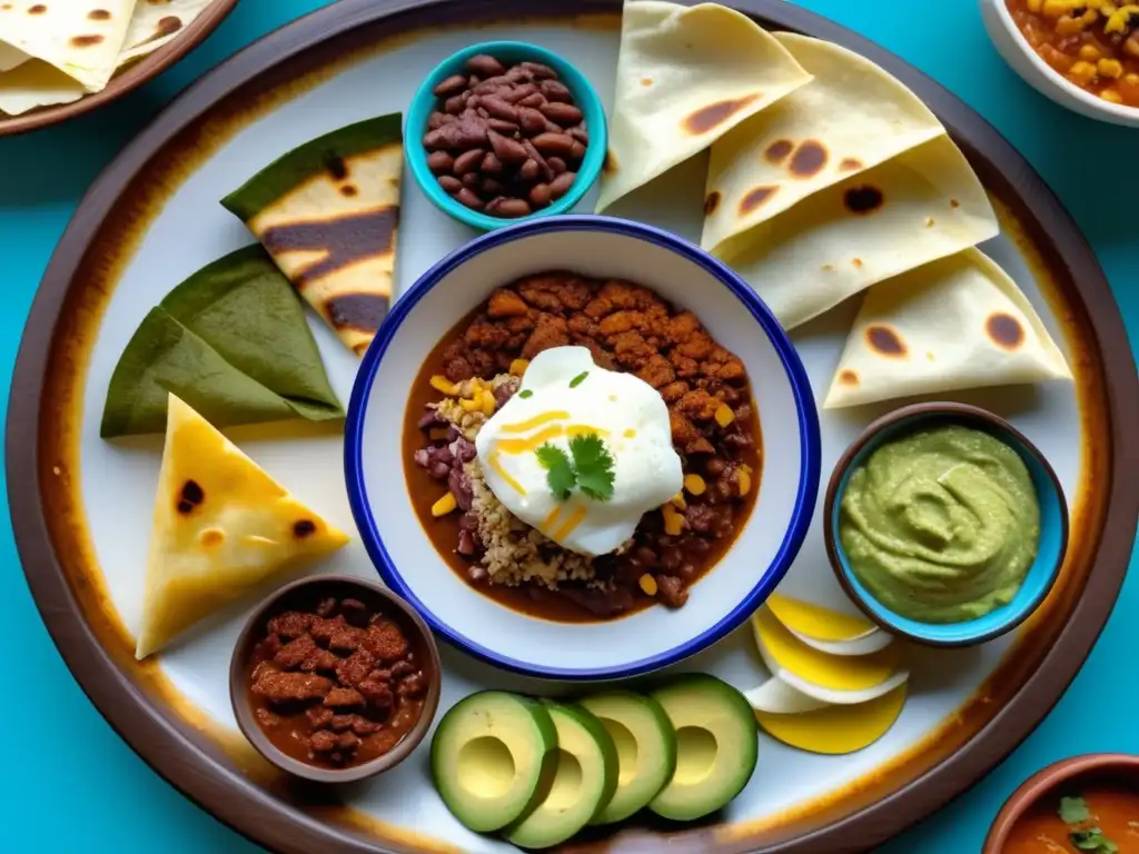 Cocina hondureña: Delicias en plato colorido con baleada, sopa de caracol, pupusas y plátanos fritos