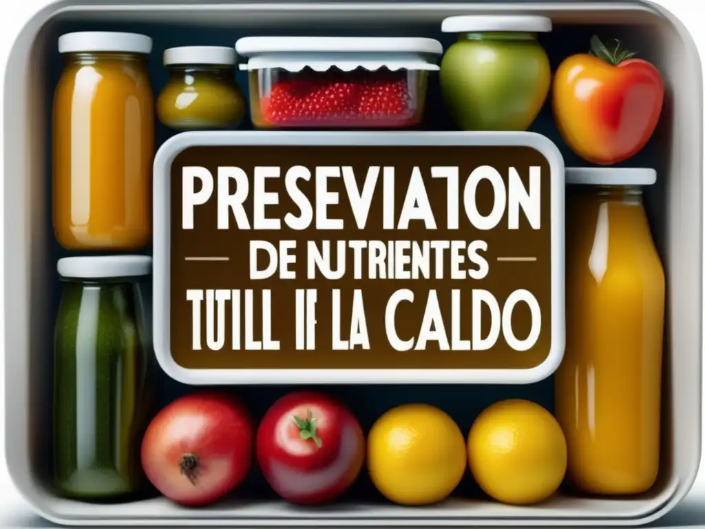 Conservación alimentos: Beneficios y técnicas