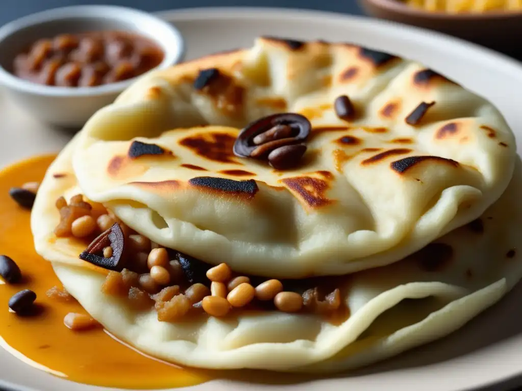 Pupusa salvadoreña: Deliciosa especialidad con queso, frijoles y cerdo